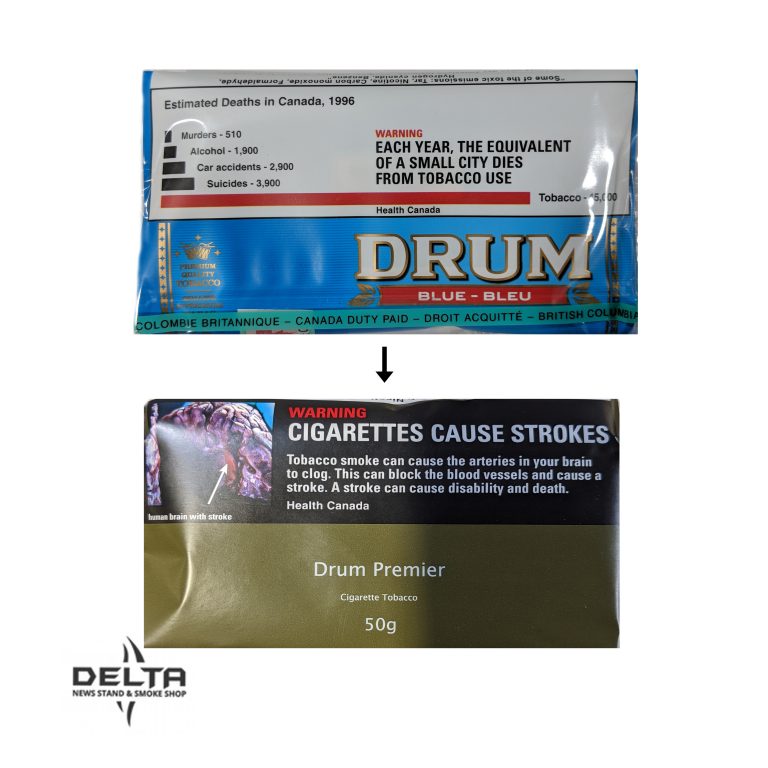 Drum Tobacco Premier (Light Blue) Delta News Stand & Smoke Shop